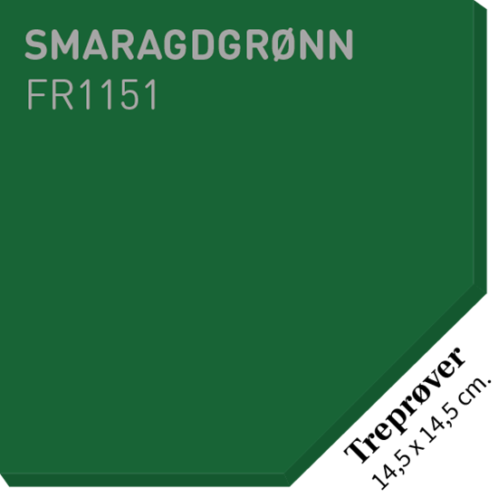 Bilde av Fargerike Små Treprøver FR1151 Smaragdgrønn