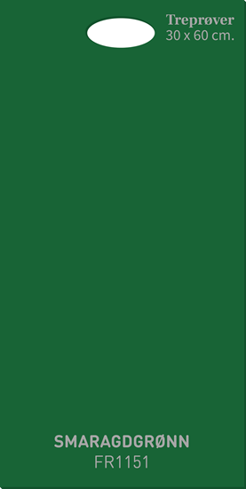 Bilde av Fargerike Store Treprøver FR1151 Smaragdgrønn